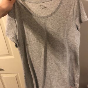 Gray xl simple short sleeve T-shirt